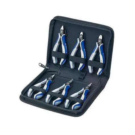Knipex 002016P Zestaw precyzyjnych szczypiec dla elektroników 6 szt