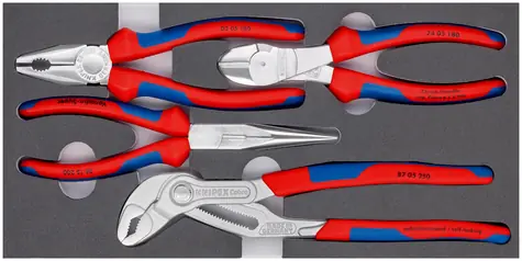 Zestaw szczypiec Knipex „Basic Chrome” 002001V17 