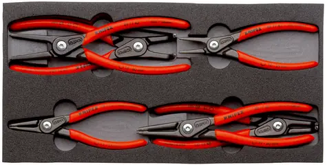Knipex 002001V02 Zestaw szczypiec do pierścieni osadczych / 6 szt.