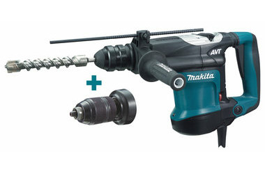 Makita HR3210FCT / Młot do wiercenia i kucia / 850W / 630 obr./min / 3300 uderzeń-min / 4,9J / SDS- PLUS