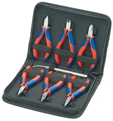Knipex 002016 Zestaw ze szczypcami dla elektroników 7 szt