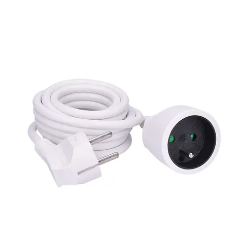 Przedłużacz Solight - złącze 1 gniazdo 3M biały / 3 x 1mm2