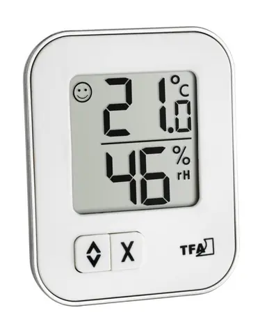 TFA 30.5026.02 - MOXX Termometr cyfrowy z higrometrem biały