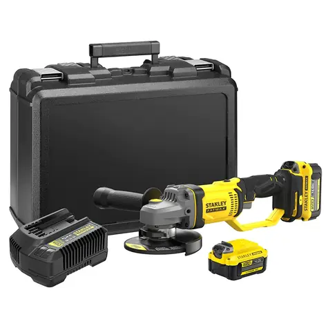Stanley SFMCG400M2K / Akumulatorowa szlifierka kątowa / 125mm / Li- ION / 18V / 8500 obr./min / 2x 4Ah