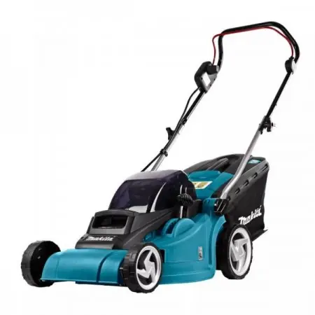Makita DLM382PT2 / Kosiarka akumulatorowa / 2 x 18 V / zasięg 38 cm / kosz 40 l / 2x 5,0 Ah
