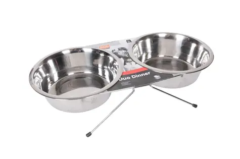 Karlie Zestaw misek ze stali nierdzewnej 9cm 210ml