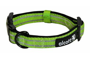 Alcott Adventure zielona - rozmiar L / obroża odblaskowa dla psa