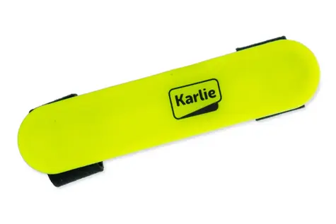 Lampka LED Karlie do obroży/smyczy/szelek z funkcją ładowania USB, żółta / 12x2,7cm