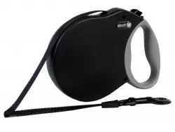 Smycz Alcott Adventure czarna - rozmiar XS