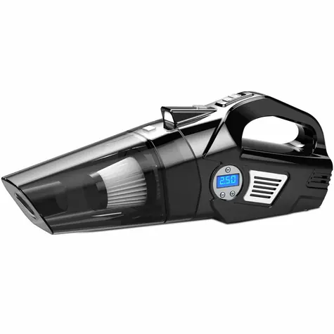 Aroso Odkurzacz samochodowy 12V / kompresor z cyfrowym manometrem 7bar / oświetlenie LED