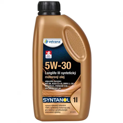 Velvana Syntetyczny olej silnikowy Syntanol 5W-30 Longlife III 1l