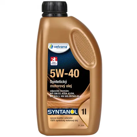 Velvana Syntetyczny olej silnikowy Syntanol 5W-40 1l