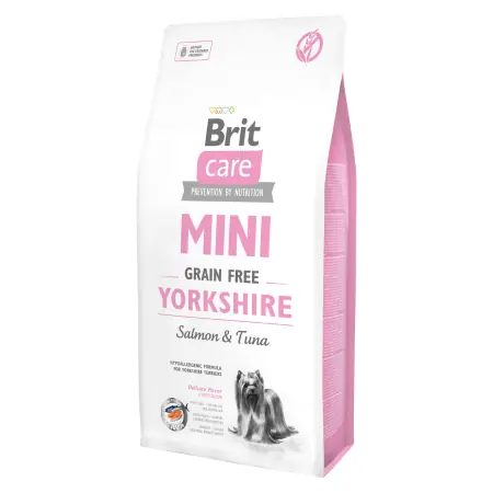 Brit Care Dog Mini Grain Free Yorkshire - Łosoś i Tuńczyk - 7 kg / Hipoalergiczna karma dla yorkshire terierów 