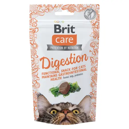 Brit Care Cat Snack Digestion 50 g / Półmiękki przysmak funkcjonalny