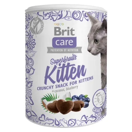 Brit Care Cat Snack Superfruits Kitten 100 g / Bezzbożowy przysmak z dodatkiem „Superowoców” dla kociąt