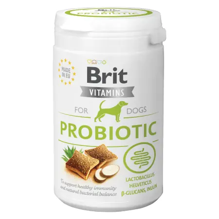 Brit Witaminy Probiotyk 150 g / witaminy do żucia / dla psów z problemami trawiennymi lub psów przyjmujących antybiotyki