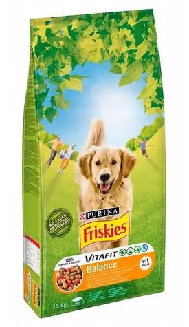 PURINA Friskies Vitalita Balance - z ryżem, kurczakiem i marchewką dla dorosłych psów / 15 kg