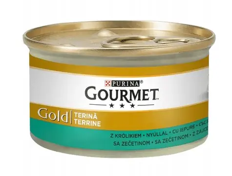 PURINA GOURMET GOLD pasztet z królika 85 g / Karma w puszkach dla kotów / wyczerpany