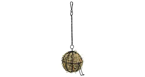 TRIXIE 6104 Metalowa wisząca kula z karmą dla gryzoni 8cm