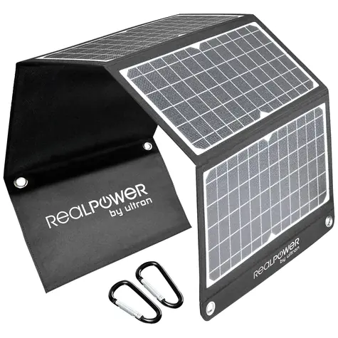 RealPower SP-30E / Panel słoneczny / 30W / USB-A i USB-C / IPX5 