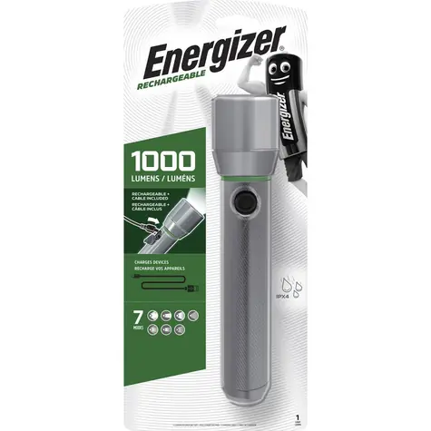 Energizer Metal Vision Ultra HD 1000lm / Latarka LED / Poświata: do 200m / akumulator