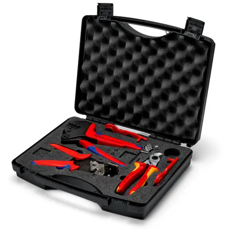 Knipex 979104V01 MC4 Walizka na sprzęt fotowoltaiczny z 7 narzędziami
