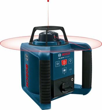 BOSCH GRL 250 HV / Laser rotacyjny / zasięg do 30m / dokładność +-3,0mm - 30m / samopoziomujący / IP54 