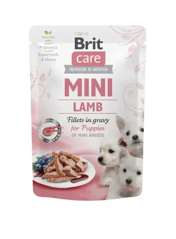 Brit Care Mini Puppy Lamb - Mokra karma dla psów - 85 g / Saszetki dla psów / dla szczeniąt
