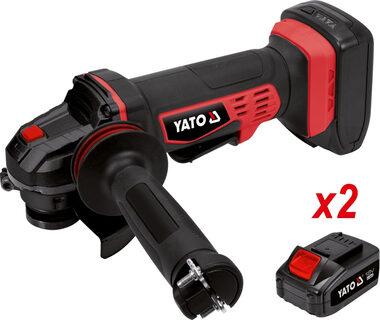 YATO YT-82828 / Akumulatorowa szlifierka kątowa / 10000 RPM / 125 mm / 18V / 2x 3Ah