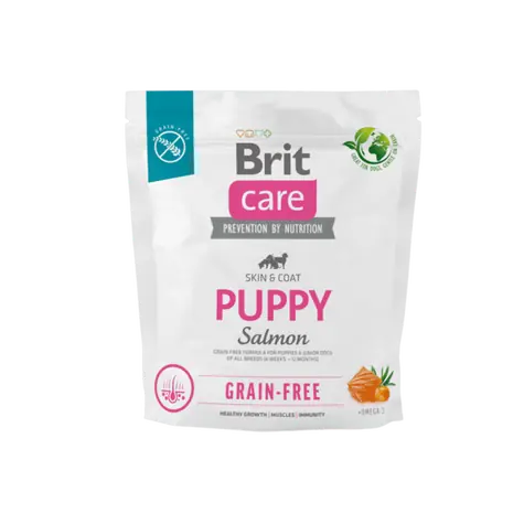 Brit Care Dog Grain-Free Puppy Salmon 1kg / Granulat dla szczeniąt / bez glutenu / wysokiej jakości sierść i skóra