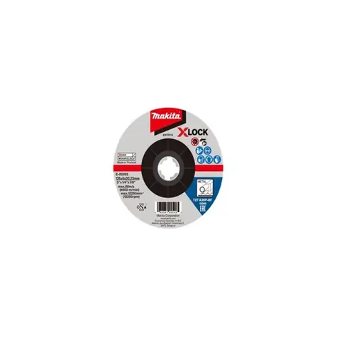 Makita E-00393 / Tarcza szlifierska do metalu X-LOCK / 125x6mm