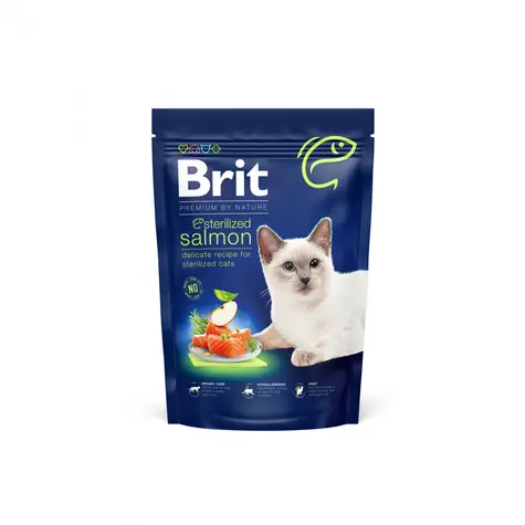 Brit Premium by Nature Cat Sterilized Salmon 800 g / Karma Premium / dla dorosłych kotów wykastrowanych