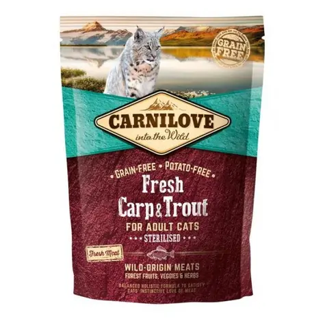 Carnilove Cat Fresh Karp i Pstrąg Sterylizowane 0,4kg / Granulat dla kotów / dla dorosłych kotów