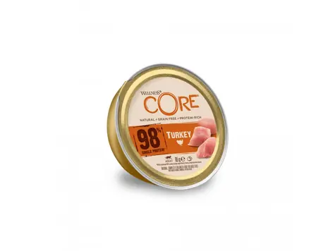 Wellness Core Cat 98% białka pasztet z indyka 85g
