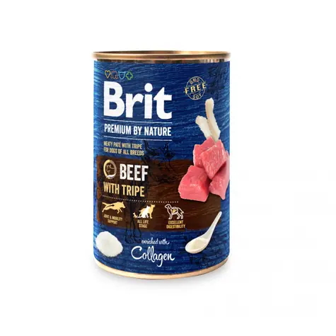 Brit Premium by Nature Wołowina z Flakami 800 g / Puszka dla psów