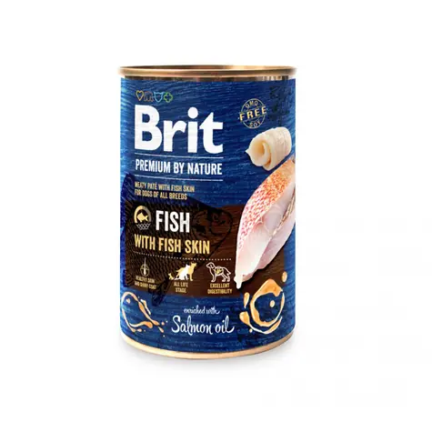 Brit Premium by Nature Ryba z rybią skórą 800 g / puszka dla psów