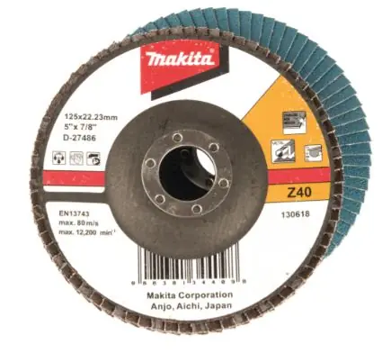 Makita D-27486 / tarcza szlifierska do metalu 125 mm K40