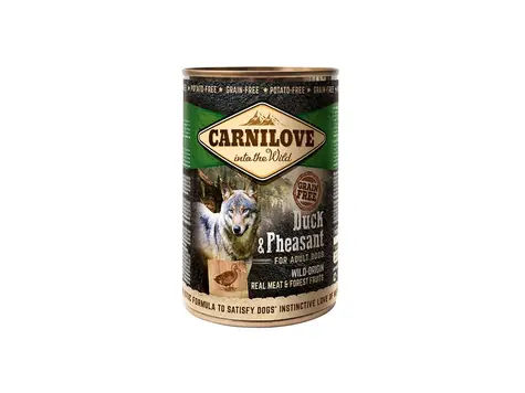 Carnilove Dzikie Mięso Kaczka i Bażant 400g / Puszka dla psów