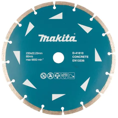 Makita D-41610 Diamentowa tarcza segmentowa 230 mm 22,23 mm