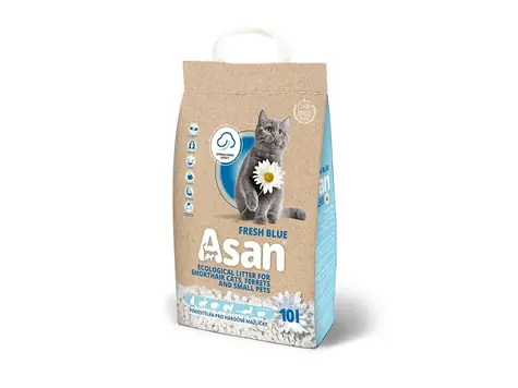 Ekologiczny żwirek Asan Cat Fresh Blue dla kotów i fretek 10l (2kg)