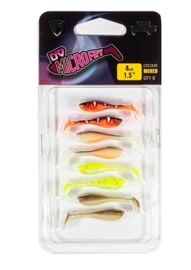FOX Rage Przynęta gumowa Micro Fry 4cm UV Mieszane kolory (NMC061) 8 szt