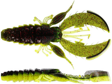 Westin Rubber CreCraw Creaturebait 8,5cm 7g Czarny/Chartreuse 5szt