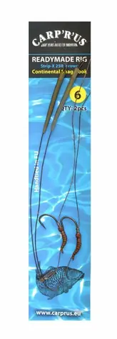 Carp ' R' Us Ready Rig Strip-X Mat Brown 25lb Continental Rozmiar 4 2szt