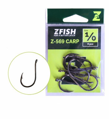 Haczyki karpiowe Zfish Z-569 Rozmiar 6 10szt