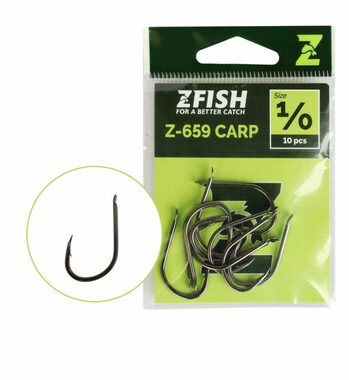 Haczyki karpiowe Zfish Z-659 Rozmiar 1 10szt