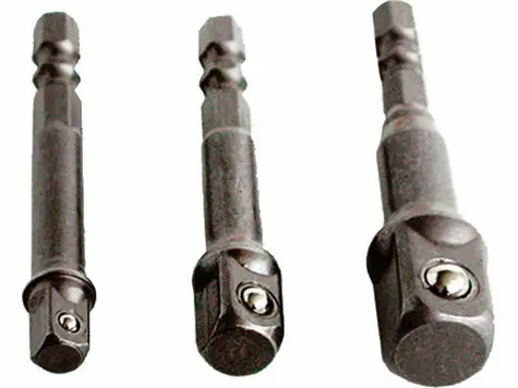 Extol-CRAFT Adaptery wiertarskie 1/4"-3/8"-1/2"