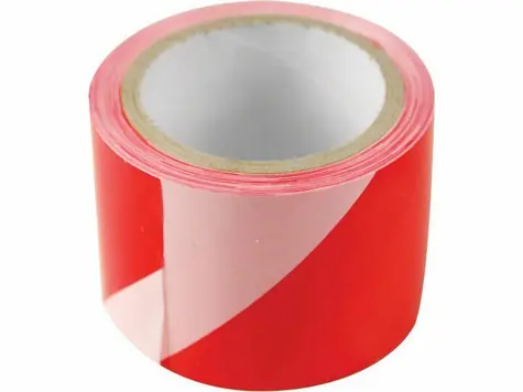 Extol-CRAFT Taśma ostrzegawcza czerwono-biała 75mm x 250m / PE 