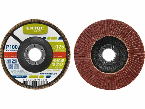 Extol-CRAFT Tarcza lamelkowa skośna z korundu P36 150 mm
