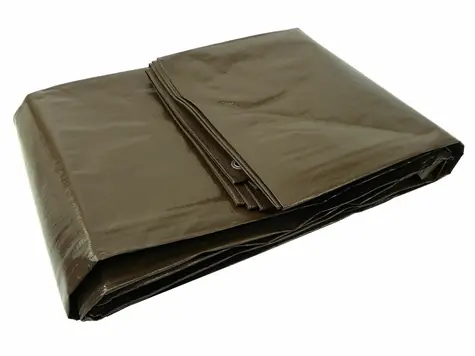 Plandeka GEKO bardzo mocna 10x15m brązowa 