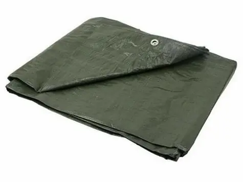 GEKO Plandeka PP/PE wodoodporna, bardzo mocna, szara 3x3 m